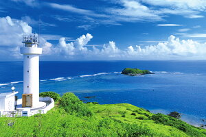 サンゴ礁と白亜の灯台(沖縄) ジグソーパズル 風景 1000ピース 50×75cm 10-1354