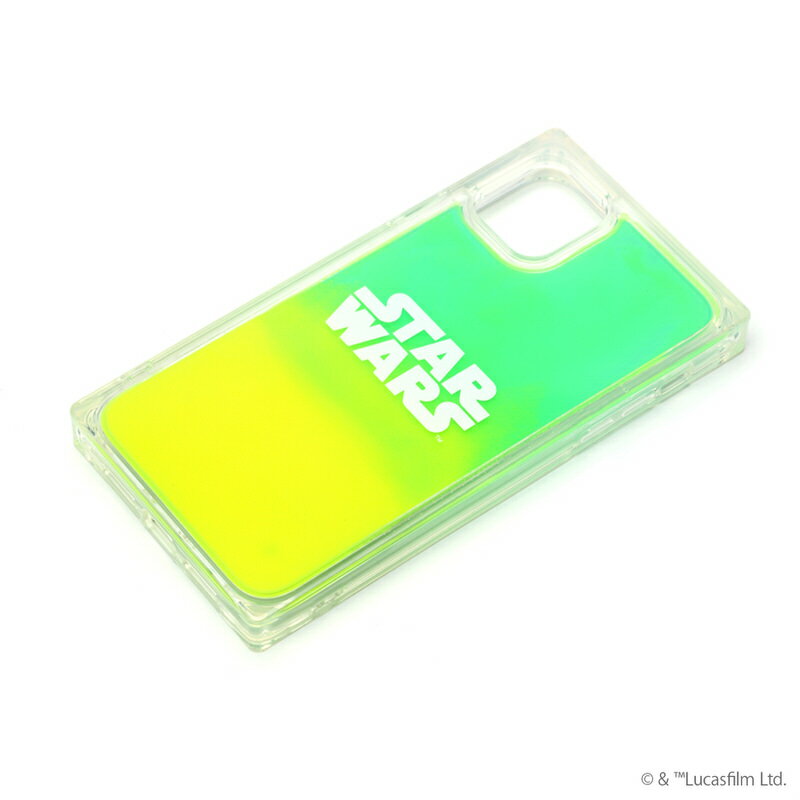 STAR WARS スター・ウォーズ スマートフォンケース ネオンサンド ロゴ グリーン&イエロー iPhone 11 ケースタイプ PG-DLQ19B15SW PGA PG-DLQ19B15SW PGA