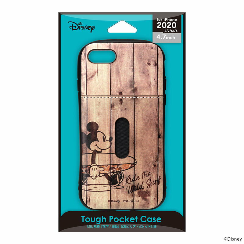 ディズニー iPhone SE 第2世代 2020 8 7 6s 6 タフポケットケース ミッキーマウス PG-DPT20M03MKY
