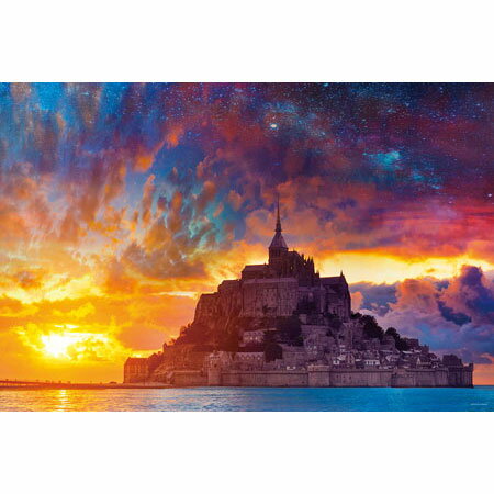 楽天Dtimes Storeジグソーパズル 海に浮かぶ幻想（モン・サン・ミシェル） 1000ピース 50×75cm 海外風景 自然・四季 10-1374 やのまん