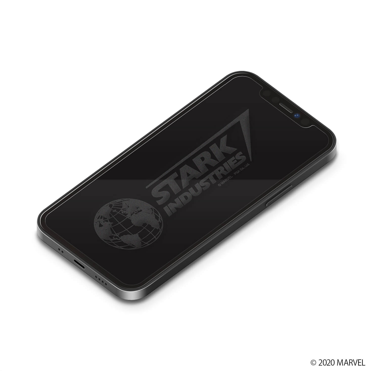 MARVEL マーベル 液晶保護ガラス スターク・インダストリーズ アイアンマン iPhone 12 mini PG-DGL20F02IRM PGA PG-DGL20F02IRM PGA