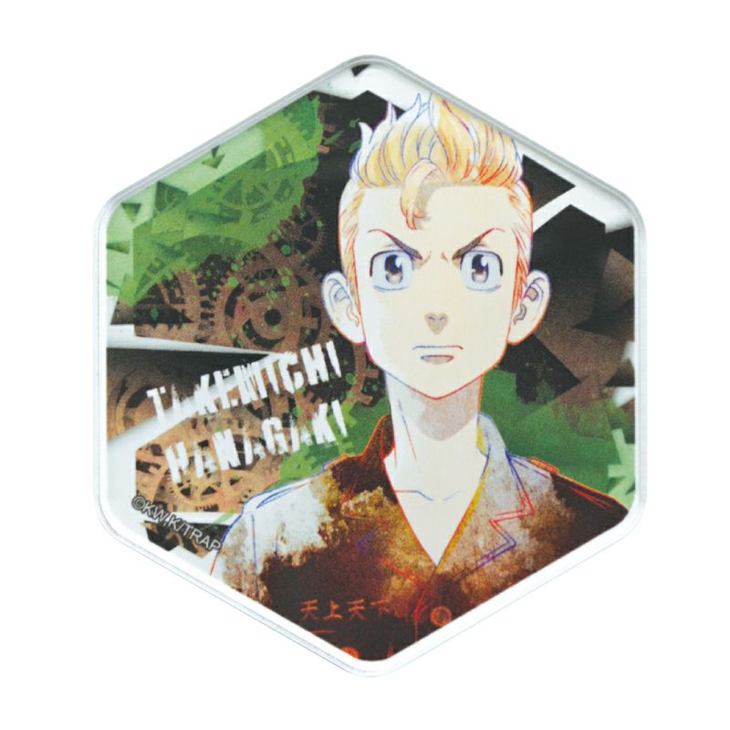 約W68×D5×H68mm材質 : アクリル、フェライト磁石著者・和久井健　漫画「東京卍リベンジャーズ」からハニカムアクリルマグネットの発売です☆集めて組合せられるハニカムアクリルマグネット！たくさん集めて組み合わせを楽しもう☆?和久井健・講談社／アニメ「東京リベンジャーズ」製作委員会緑色 グリーン