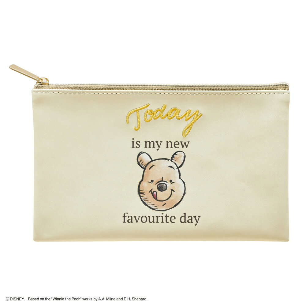 Rakuten - ディズニー 『くまのプーさん』 フラットペンケース 筆箱 ブルー 青 くまのプーさん ダイゴー N1719 N1719