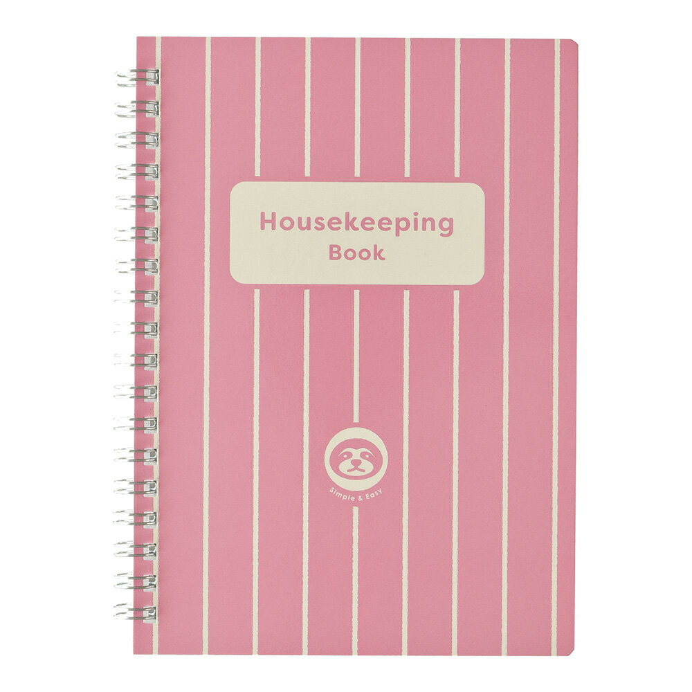 なまけものさんの家計簿 B6 ピンク J2110 ダイゴー