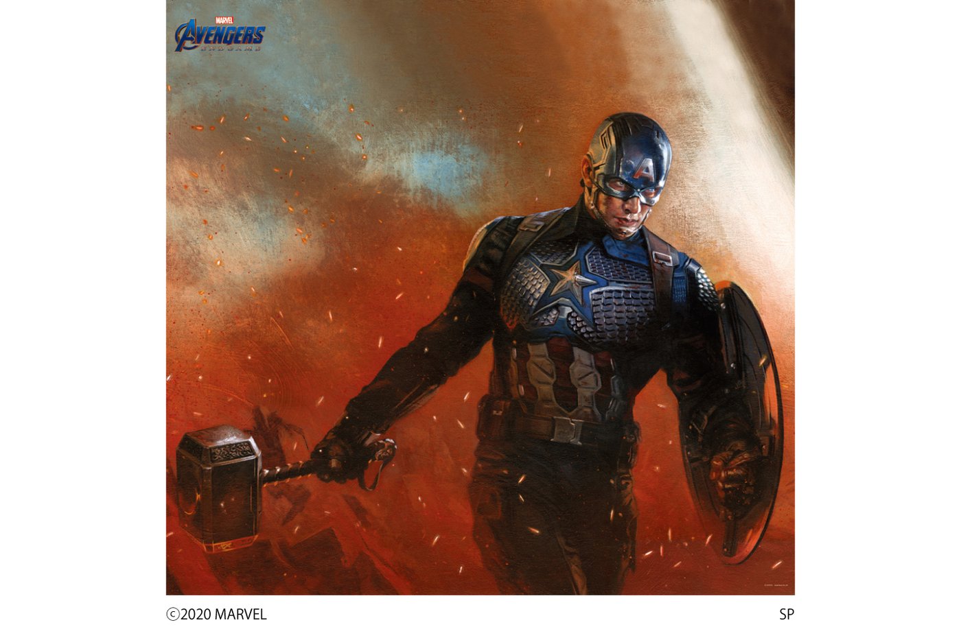 乐天商城 - MARVEL マーベル AVENGERS ENDGAME/ 壁紙素材ウォールステッカー　キャプテン・アメリカ　6シートタイプ キャプテン・アメリカ Wall Paper_M035-6 プリテック