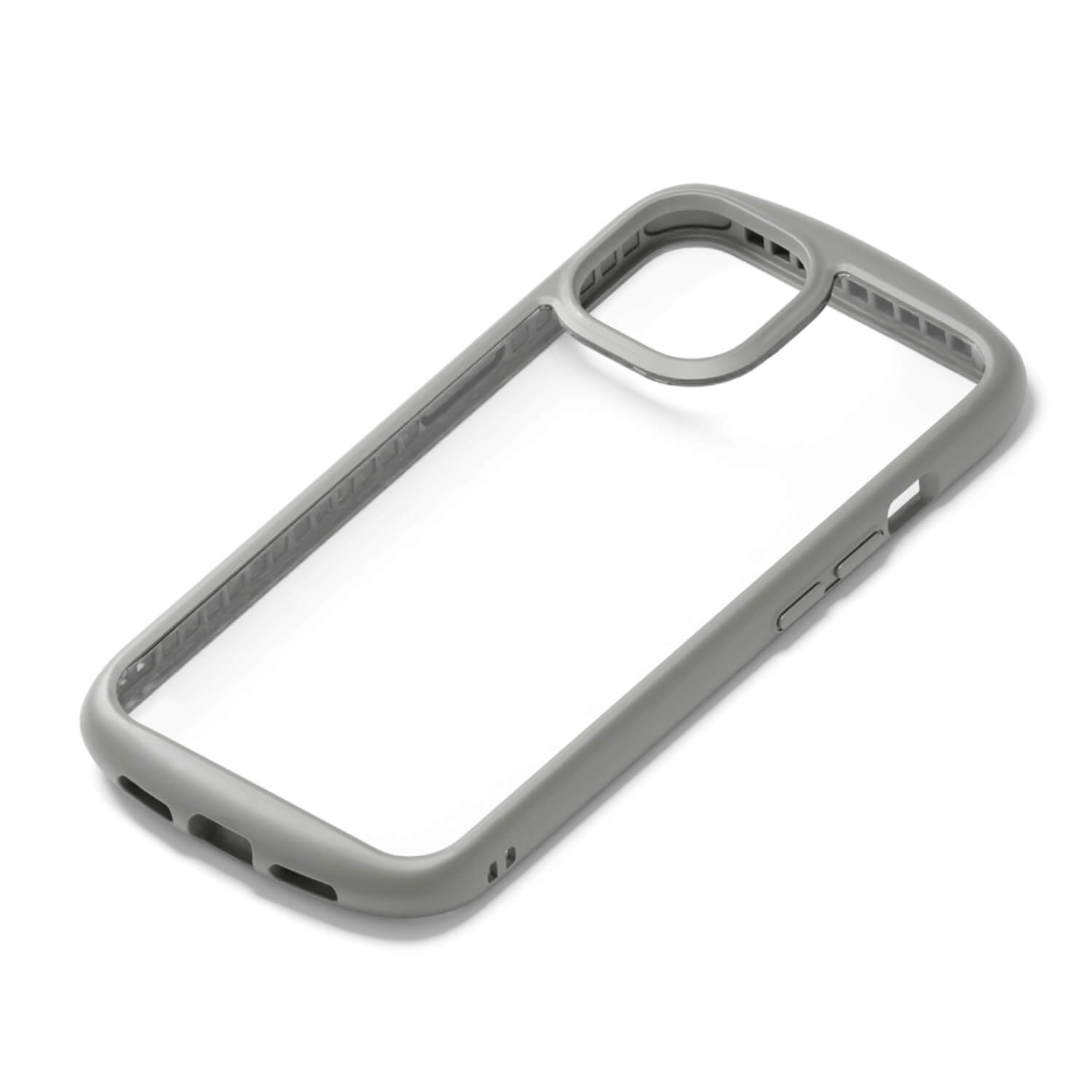 乐天商城 - iPhone 13用 スマートフォンケース ガラスタフ ラウンドタイプ グレー iPhone 13 ケースタイプ PG-21KGT02GY PGA PG-21KGT02GY PGA