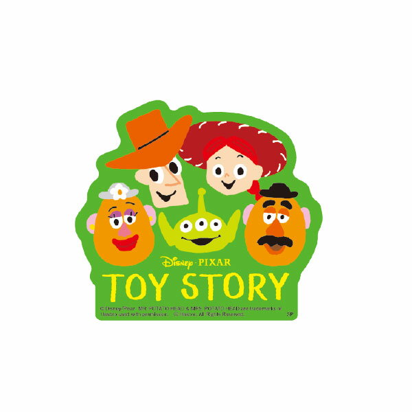 乐天商城 - ディズニー&ピクサー トイ・ストーリー オールスター グリーン キャラクターステッカー トイ・ストーリー ウッディ リトル・グリーン・メン DS1983 スモール・プラネット