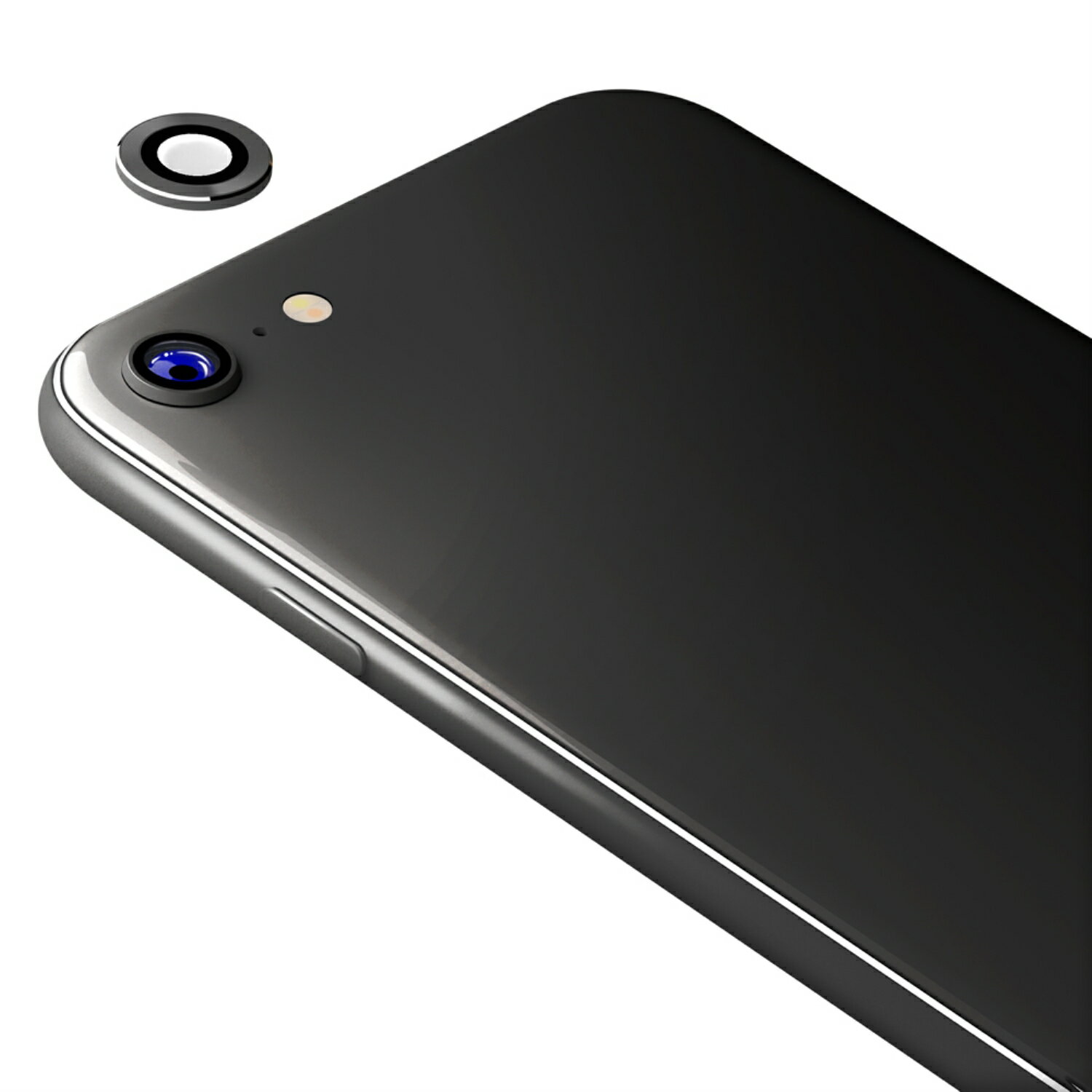 2022年 iPhone SE3 4.7inch カメラ&ホームボタンプロテクターセット ブラック iPhone SE 2022 第3世代 2020 第2世代 iPhone8 7 6s 6 PG-22MCH01BK PGA PG-22MCH01BK PGA