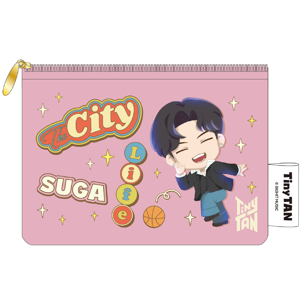 乐天商城 - ミニポーチ TinyTAN SUGA S2319470 サンスター文具