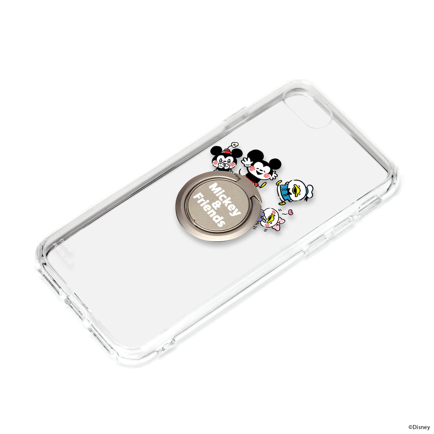 乐天商城 - カナヘイ画 iPhone SE/8/7用 リング付 ハイブリッドケース スマートフォンケース [ミッキー＆フレンズ] PG-DKPT22M03MKY PGA PG-DKPT22M03MKY PGA