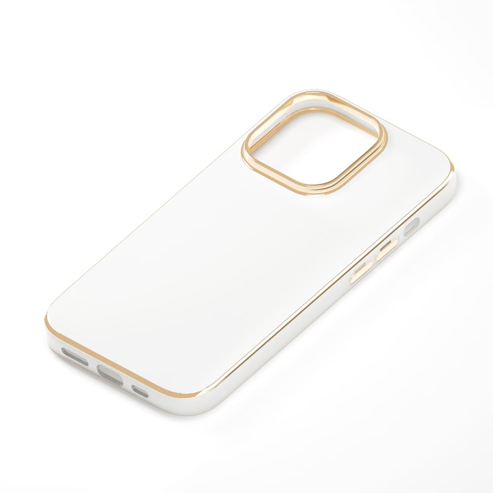 乐天商城 - iPhone 14 Pro メタルフレーム ソフトケース ホワイト PG-22QTP04WH PG-22QTP04WH PGA