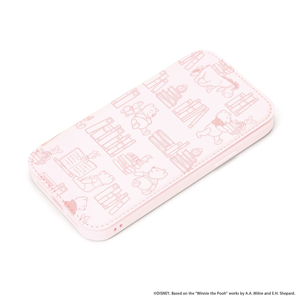 iPhone 14 Pro スマートフォンケース ガラスフリップケース Disney くまのプーさん PG-DGF22Q04POO PG-DGF22Q04POO PGA