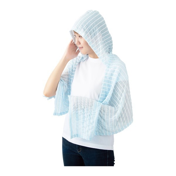 シャーリングクールフードタオル クールタオル BLUE 94010-62 りぶはあと 94010-62 りぶはあと