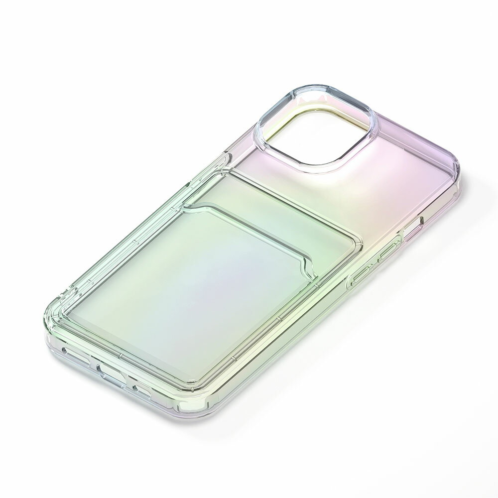 Rakuten - iPhone15 スマホケース クリアポケットケース オーロラ PG-23ACTP02AR PGA