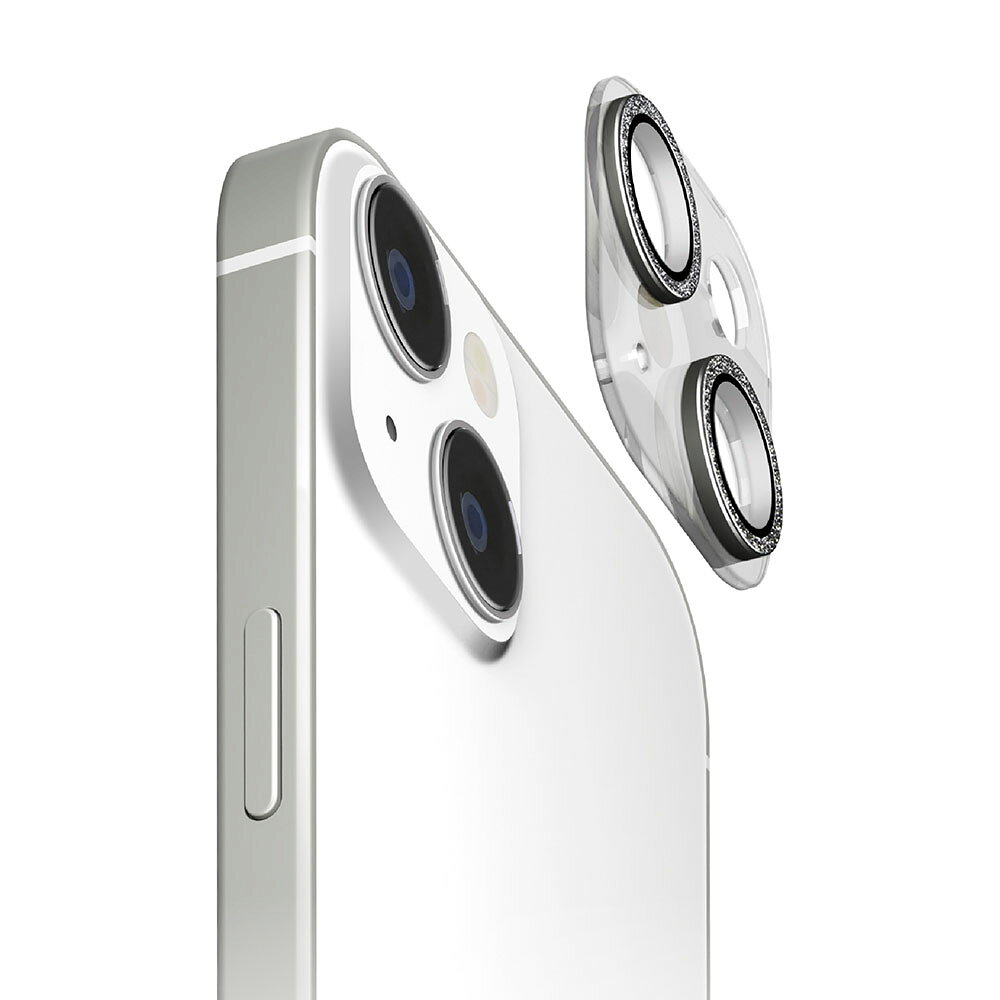 Rakuten - iPhone15 iPhone15 Max カメラフルプロテクター ラメブラック PG-23ACLG11BK PGA