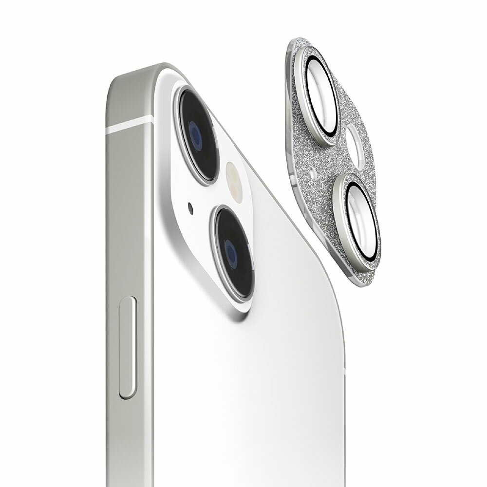 Rakuten - iPhone15 iPhone15 Max カメラフルプロテクター グリッター ラメシルバー PG-23ACLG15SV PGA