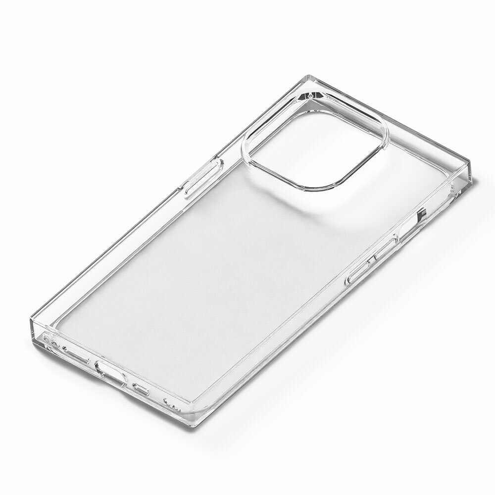 Rakuten - iPhone15 Pro スマホケース ソフトケース スクエアデザイン クリア PG-23BTP03CL PGA