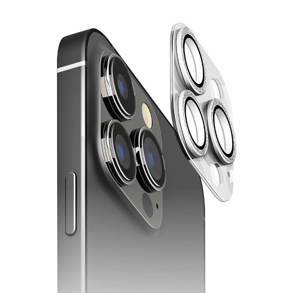 乐天商城 - iPhone15 Pro / iPhone15 Pro Max カメラフルプロテクター ラメシルバー PG-23BCLG12SV PGA