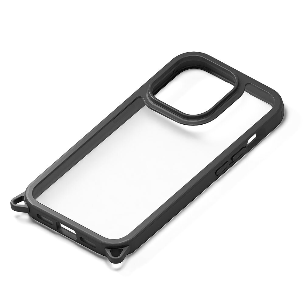 乐天商城 - iPhone15 Pro Max スマホケース クリアタフケース ブラック PG-23DPT01BK PGA