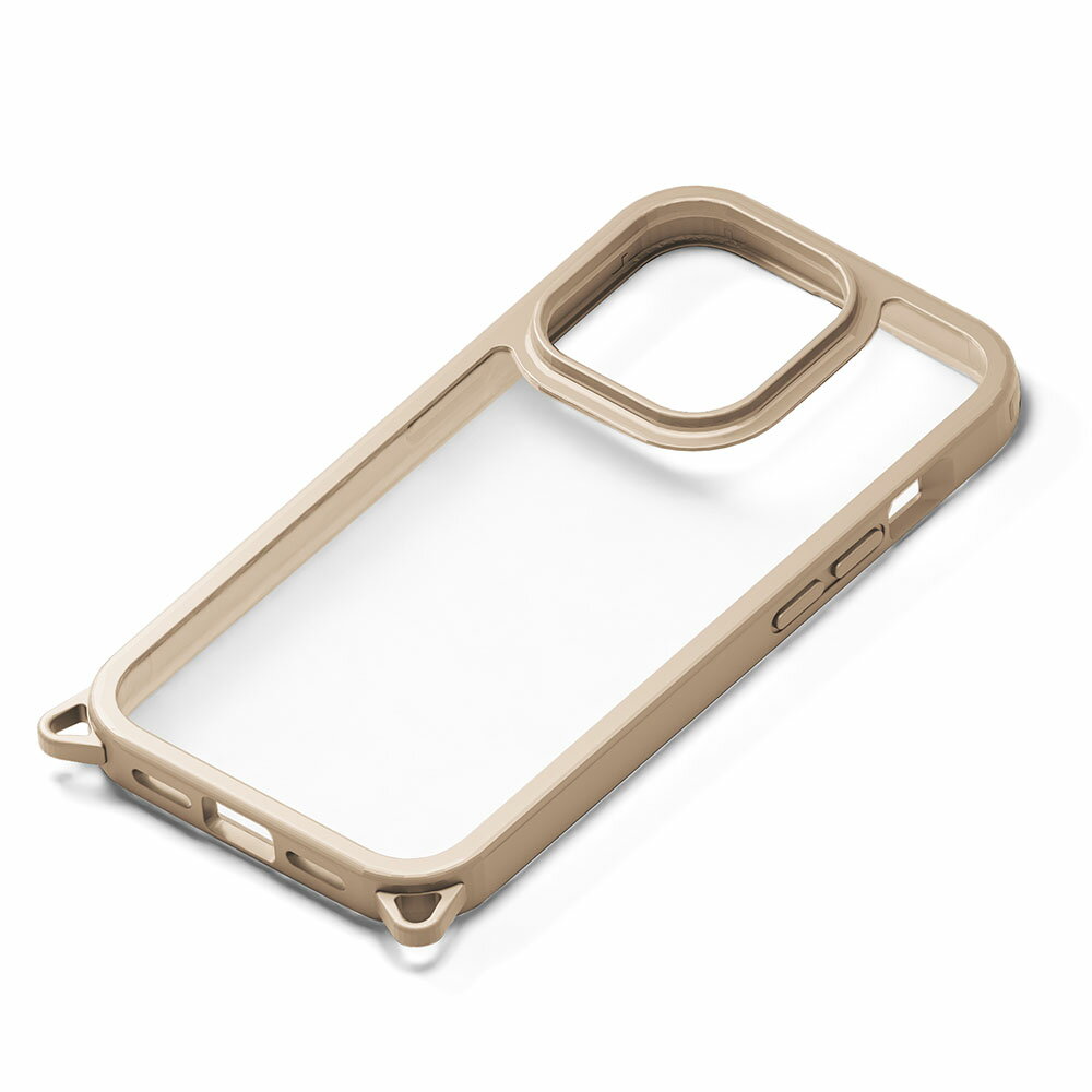 Rakuten - iPhone15 Pro Max スマホケース クリアタフケース ベージュ PG-23DPT02BE PGA