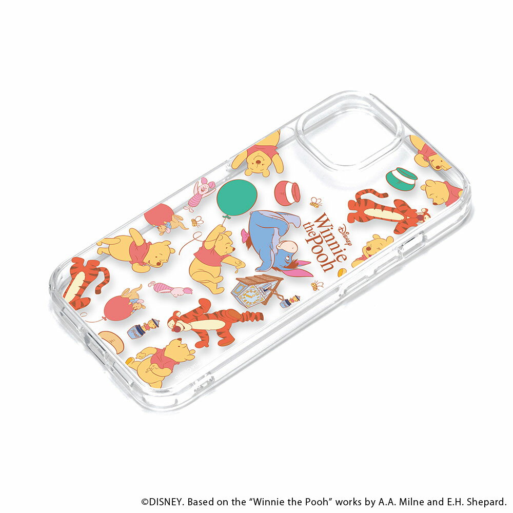 乐天商城 - iPhone15 スマホケース クリアハイブリッドケース くまのプーさん PG-D23APT12POO PGA
