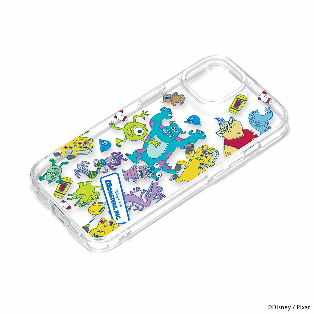 Rakuten - iPhone15 スマホケース クリアハイブリッドケース モンスターズ・インク PG-D23APT14MOI PGA