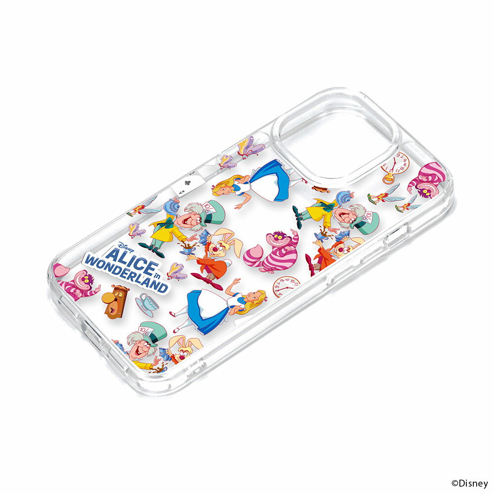 Rakuten - iPhone15 Pro スマホケース クリアハイブリッドケース アリス PG-D23BPT10ALC PGA