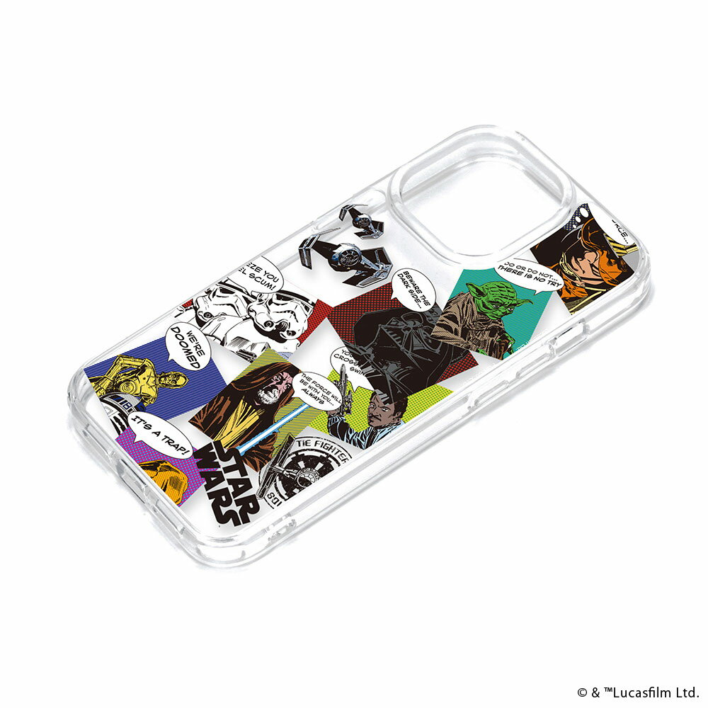 乐天商城 - iPhone15 Pro スマホケース クリアハイブリッドケース スター・ウォーズ PG-D23BPT31SW PGA