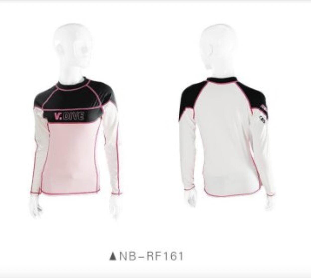 V.DIVE Neobella スポーツウェア UPF50+ UVカット・ストレッチ機能 女性用 レディーズ 黒 (NB-RF161) M サイズ