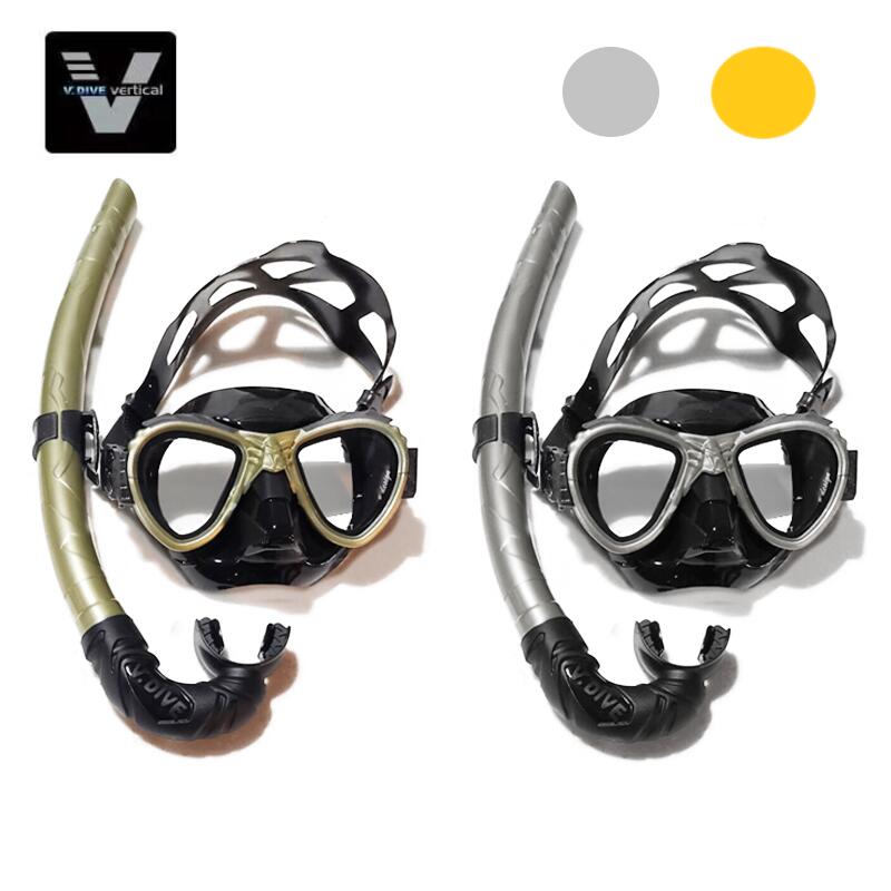 【在庫限りセール】V.DIVE（ヴィーダイブ）F01 ダイビングマスク 2点セットマスク&スノーケル フリーダイビング　ダイビング　シュノーケリング シュノーケル マスク スノーケル 2点セット