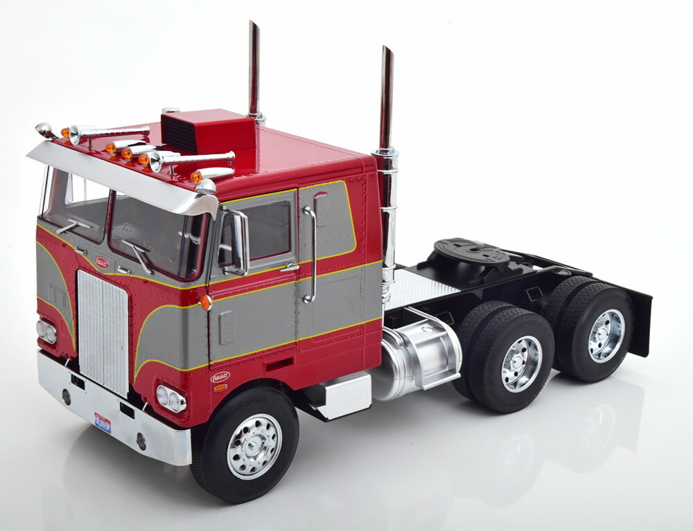 Road King 1/18 ミニカー ダイキャストモデル 1979年モデル ピータービルト PETERBILT - 352 PACEMAKER TRACTOR TRUCK 3-ASSI 1979 レッド グレー