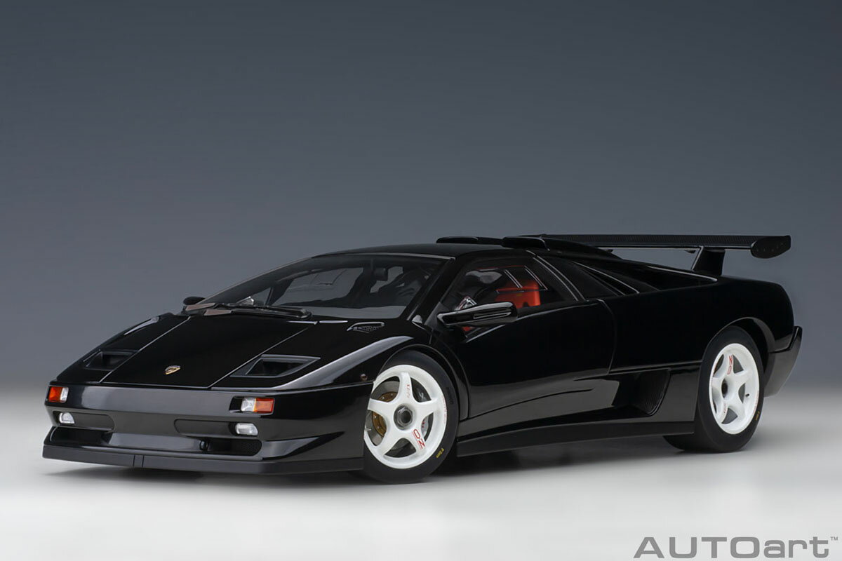 AUTOart オートアート 1/18 ミニカー コンポジットダイキャストモデル 1998年モデル ランボルギーニ ディアブロ Lamborghini Diablo SV-R Deep Black ブラック