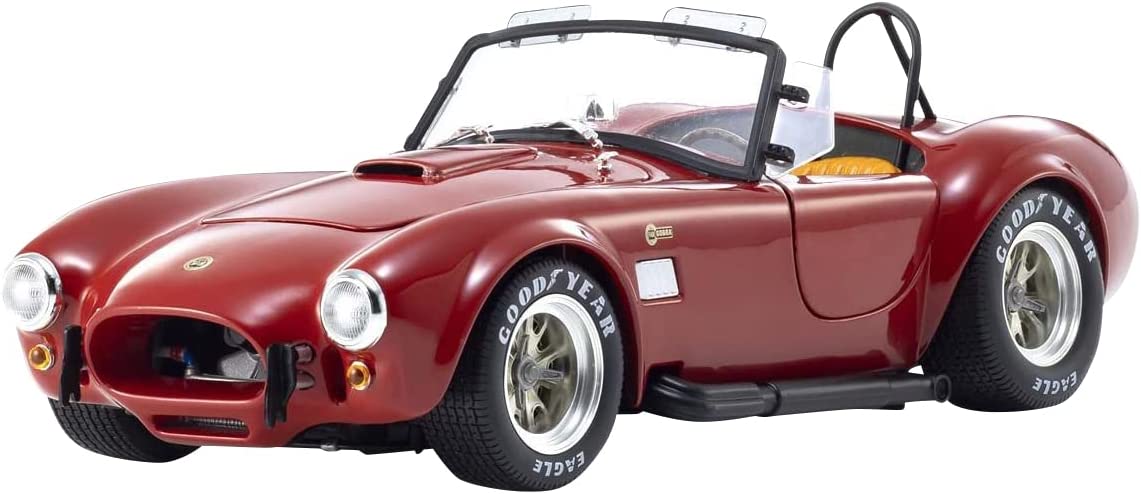Kyosho 1/18 ミニカー ダイキャストモデル 1965年モデル シェルビーコブラ Shelby Cobra 427S/C "FAM" レッド
