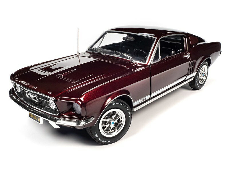 Autoworld オートワールド 1/18 ミニカー ダイキャストモデル 1967年モデル フォード マスタング Ford Mustang 2 2 ヴィンテージ バーガンディ