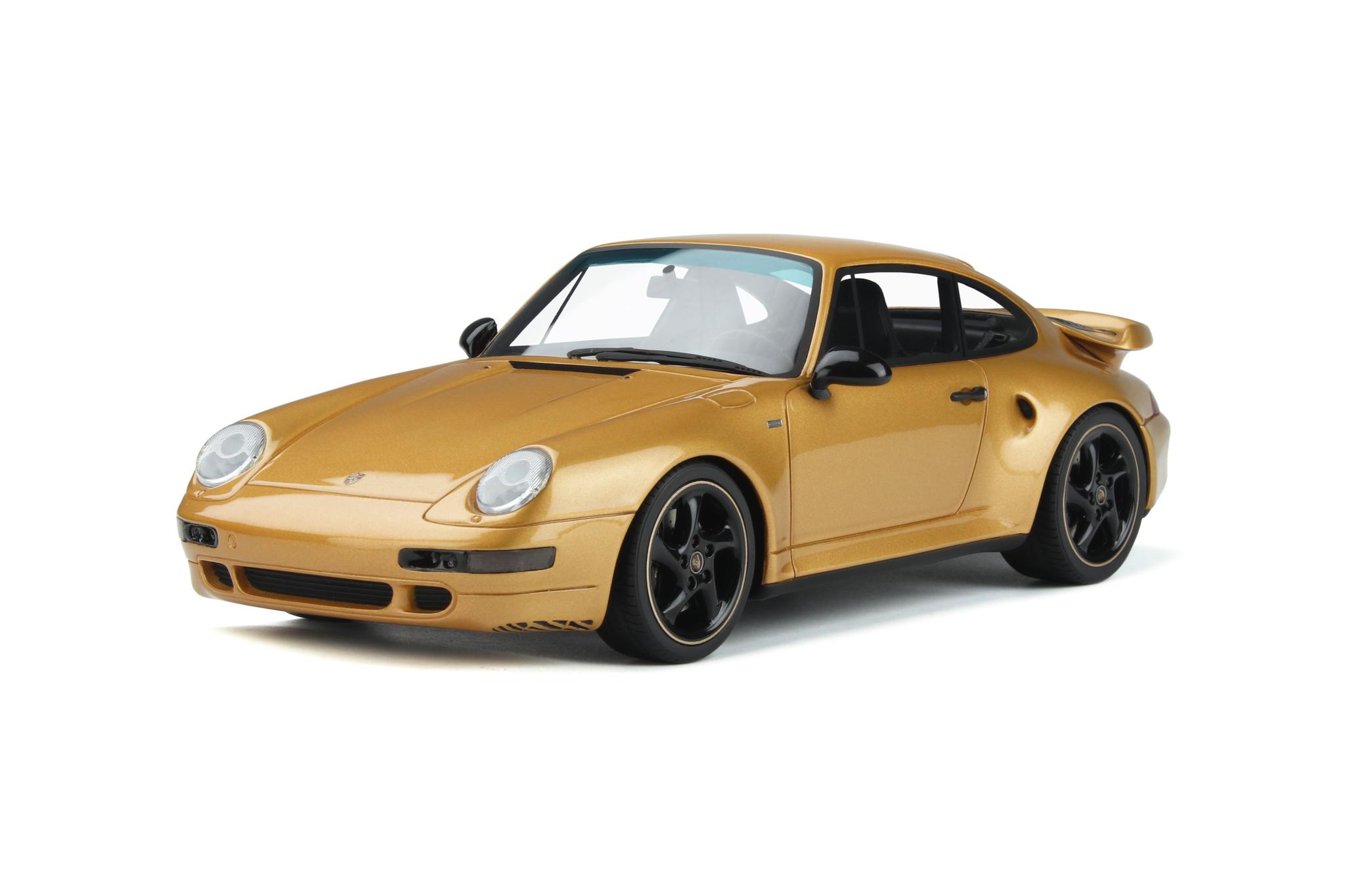 GT Spirit 1/18 ミニカー レジン プロポーションモデル 2018年モデル ポルシェ PORSCHE - 911 993 TURBO S COUPE 2018 ゴールド