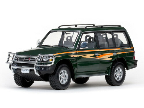 Sun Star サンスター 1/18 ミニカー ダイキャストモデル 1998年モデル 三菱 Mitsubishi Pajero Long 3.5 V6 1998 ダークグリーン