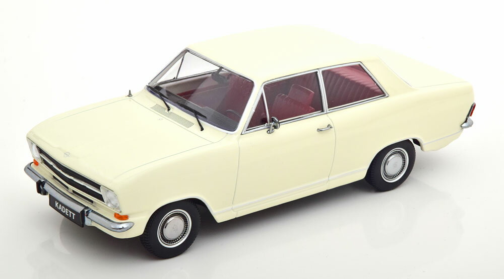 KK Scale 1/18 ミニカー ダイキャストモデル 1972年モデル オペル OPEL - KADETT B 1972 ホワイト