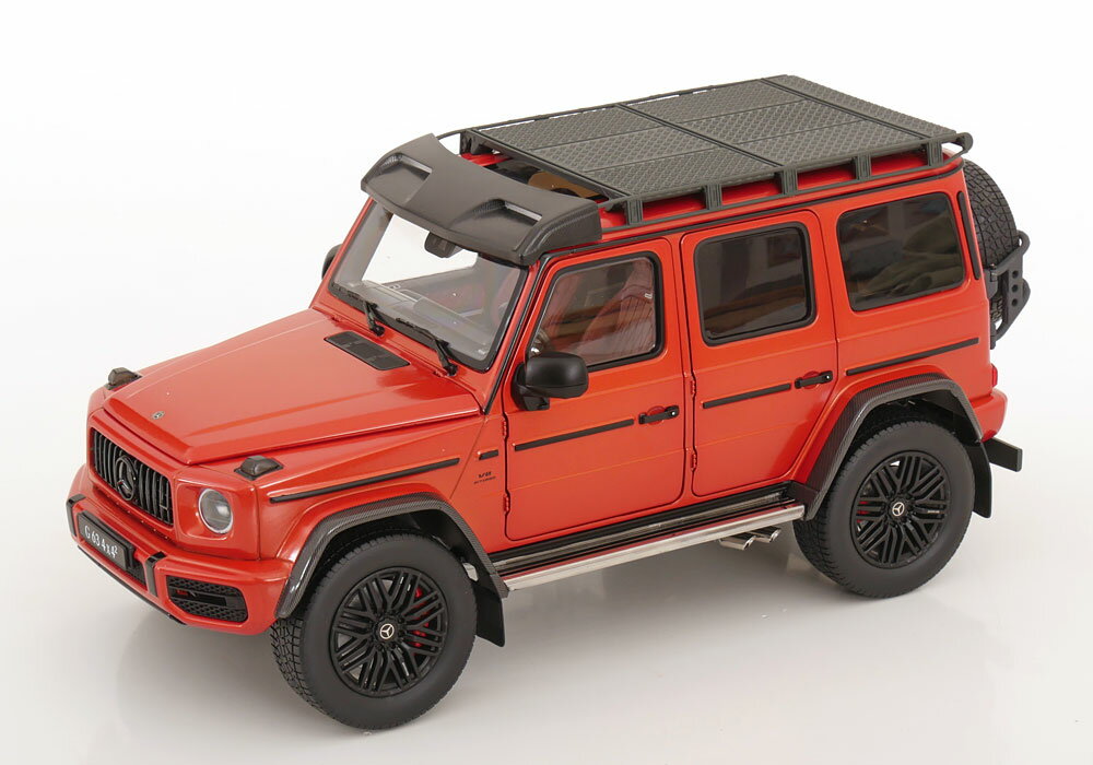 Rakuten - iScale 1/18 ミニカー ダイキャストモデル 2022年モデル メルセデスベンツ Mercedes-Benz AMG G63 (W463) 4x4 Squared 2022 copper orange magno オレンジメタリック
