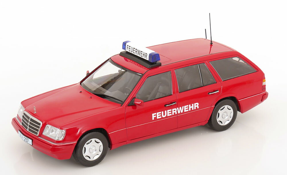 Triple9 1/18 ミニカー レジン・プロポーションモデル 1995年モデル メルセデス ベンツ MERCEDES BENZ - E-CLASS (S124) T-MODEL SW STATION WAGON FEUERWEHR 1995