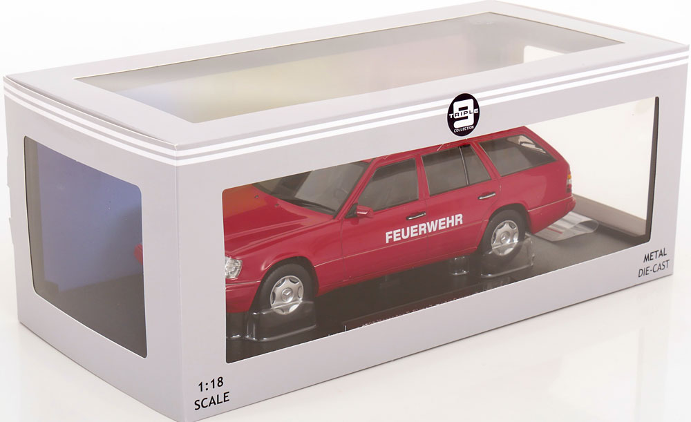 Triple9 1/18 ミニカー レジン・プロポーションモデル 1995年モデル メルセデス ベンツ MERCEDES BENZ - E-CLASS (S124) T-MODEL SW STATION WAGON FEUERWEHR 1995 3