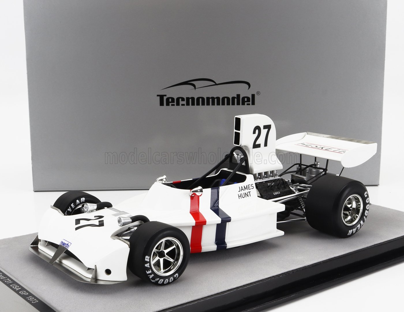 Tecnomodel テクノモデル 1/18 ミニカー レジン プロポーションモデル 1973年米国GP マーチ MARCH - F1 731 FORD No.27 USA GP 1973 JAMES HUNT