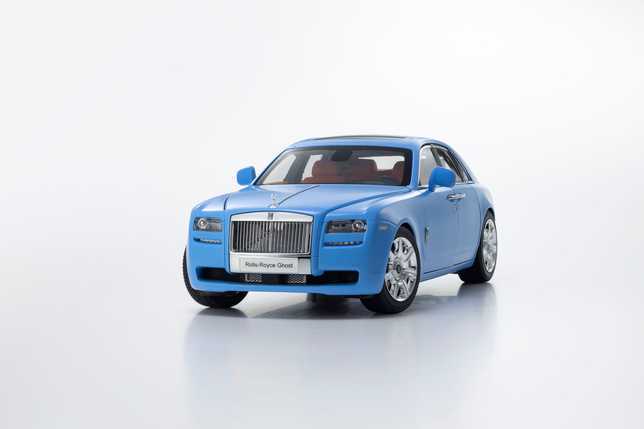 Kyosho 京商 1/18 ミニカー ダイキャストモデル 2015年モデル ロールスロイス ゴースト ROLLS ROYCE - GHOST 2015 - MATT LIGHT BLUE ライトブルー