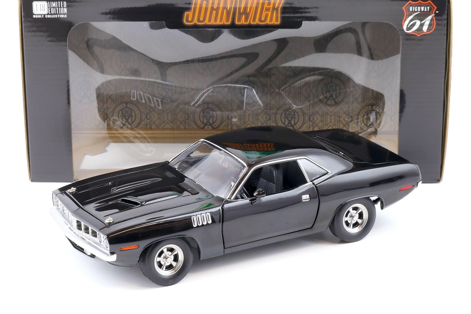 Highway 61 1/18 ߥ˥ 㥹ȥǥ 2023ǯ9إ󡦥å󥻥󥹡1971ǯǥ ץॹ PLYMOUTH HEMI CUDA 1971 JOHN WICK CHAPTER 4 2023 ǲѥեåդ