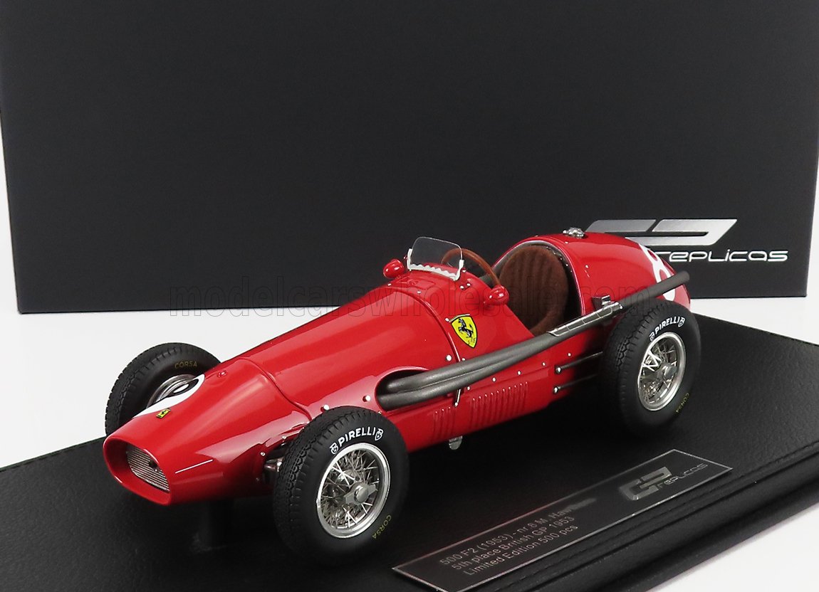 Rakuten - GP Replicas 1/18 ミニカー レジン プロポーションモデル 1953年イギリスGP 3位 フェラーリ FERRARI - F1 500 F2 SCUDERIA FERRARI No.8 3rd BRITISH GP 1953 MIKE HAWTHORN