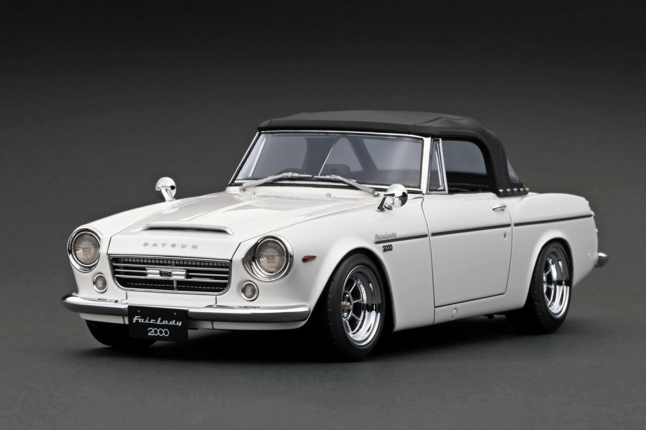 Ignition Model イグニッションモデル 1/18 ミニカー レジン プロポーションモデル 1965年モデル 日産 DATSUN Fairlady 2000 (SR311) 1965 ホワイト