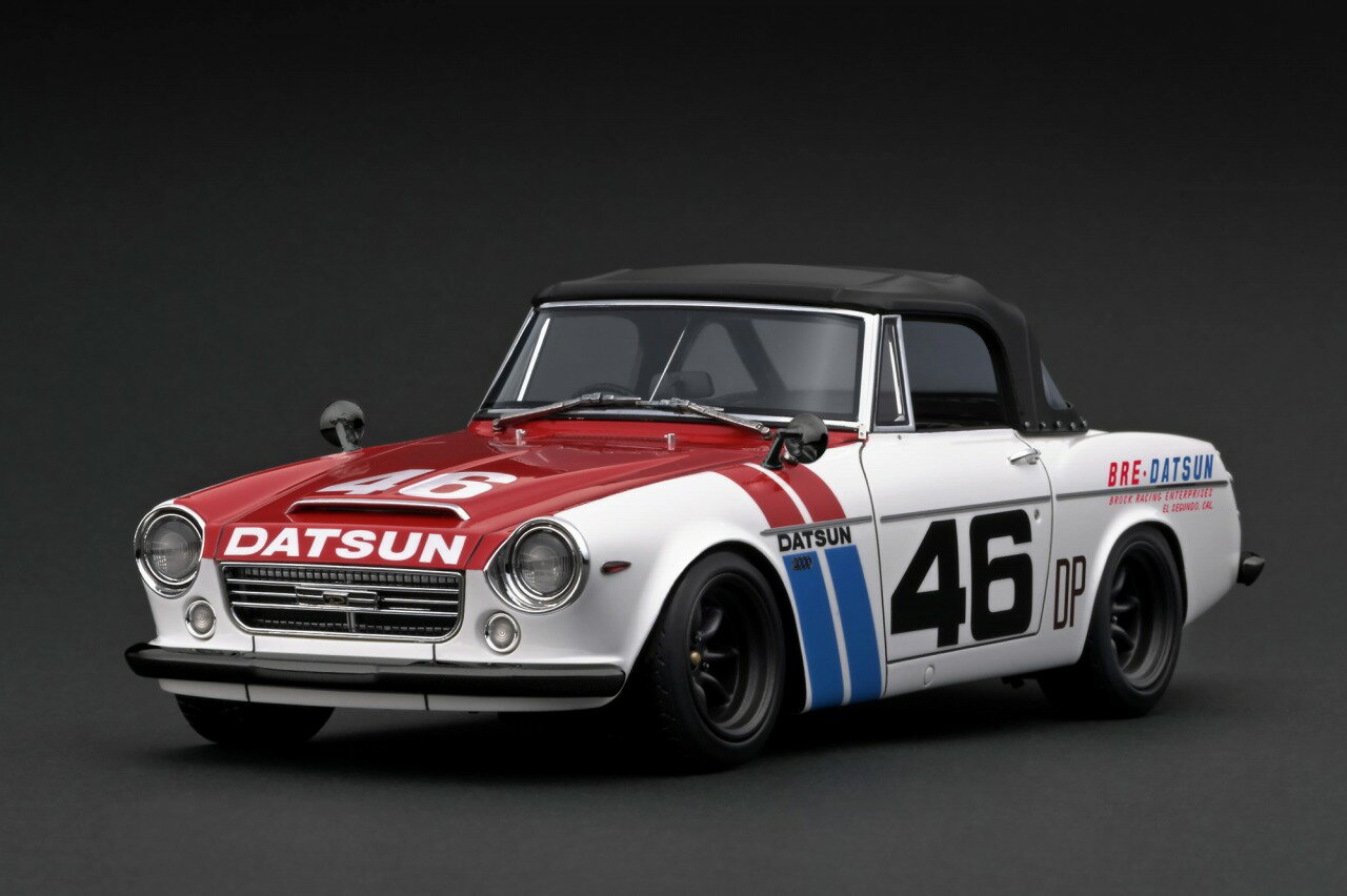 Ignition Model イグニッションモデル 1/18 ミニカー レジン プロポーションモデル 1965年モデル 日産 DATSUN Fairlady 2000 (SR311) 1965 レッド ホワイト