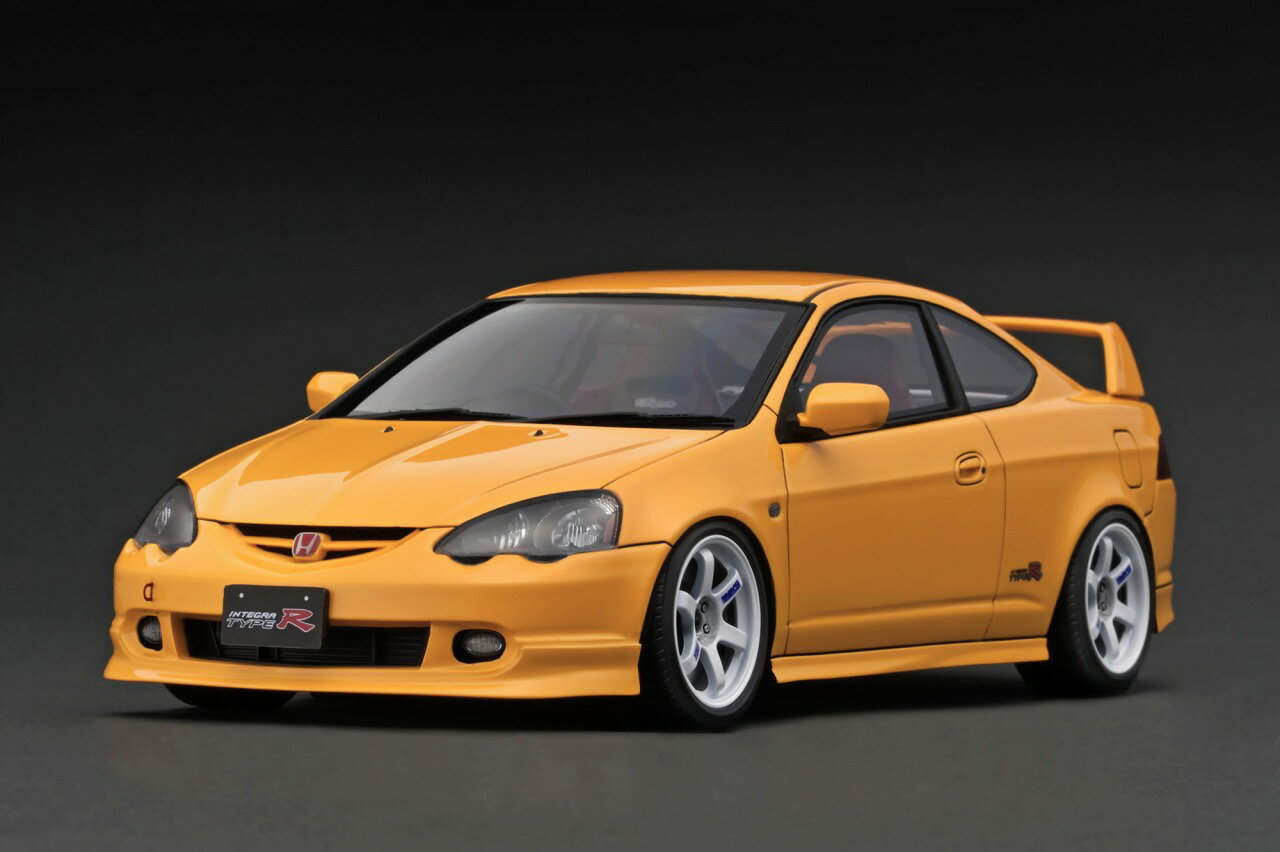 Ignition Model イグニションモデル 1/18 ミニカー レジン プロポーションモデル 2005年モデル ホンダ Honda INTEGRA (DC5) TYPE R イエロー