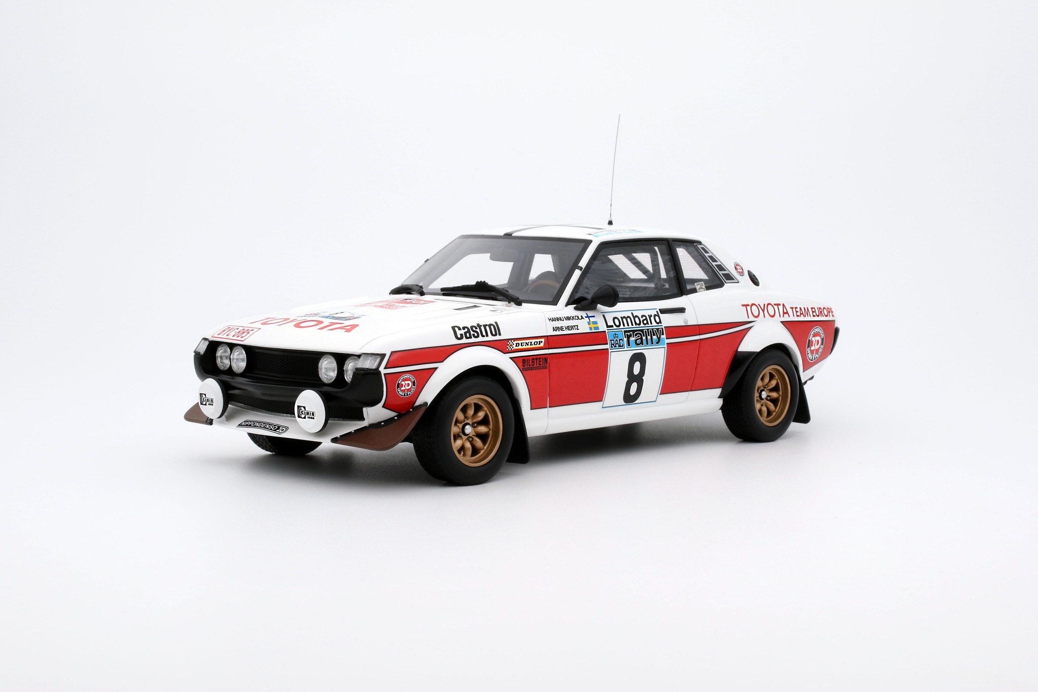 Otto Mobile オットモビル 1/18 ミニカー レジン プロポーションモデル 1977年 Lombard RAC Rally 第2位 トヨタ TOYOTA - CELICA RA21 2000GT No.8 2nd RALLY RAC LOMBARD 1977 HANNU MIKKOLA - ARNE HERTZ