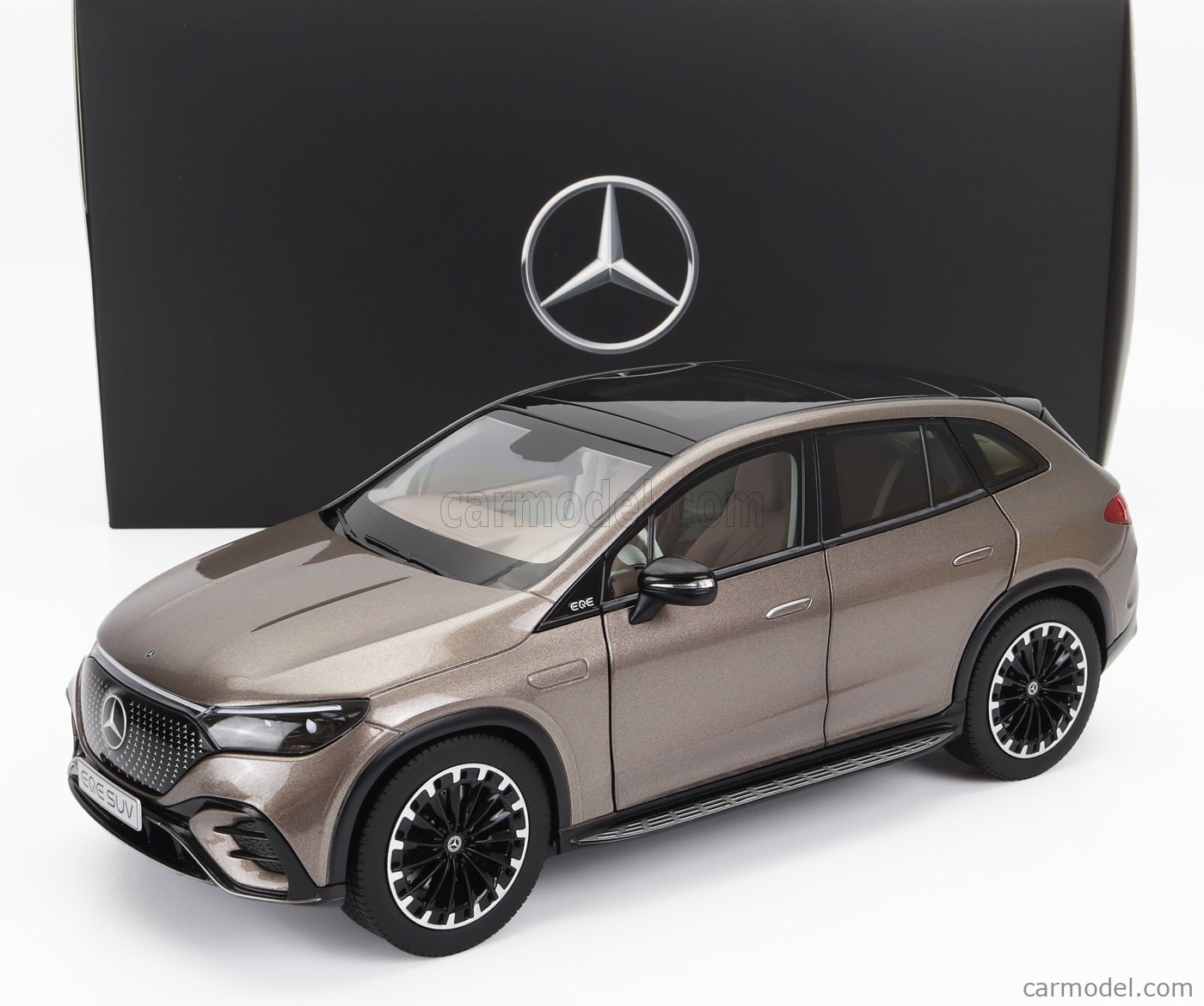 Rakuten - Mercedes Benz ディーラーアクセサリーモデル NZG 1/18 ミニカー ダイキャストモデル 2023年モデル メルセデスベンツ MERCEDES BENZ - EQE SUV AMG LINE (X294) 2023 - VELVET BROWN MET ブラウンメタリック