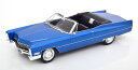 KK Scale 1/18 ミニカー ダイキャストモデル 1967年モデル キャデラック ドゥヴィル コンバーティブル CADILLAC - DEVILLE CONVERTIBLE SOFT-TOP OPEN 1967 - BLUE MET ブルーメタリック